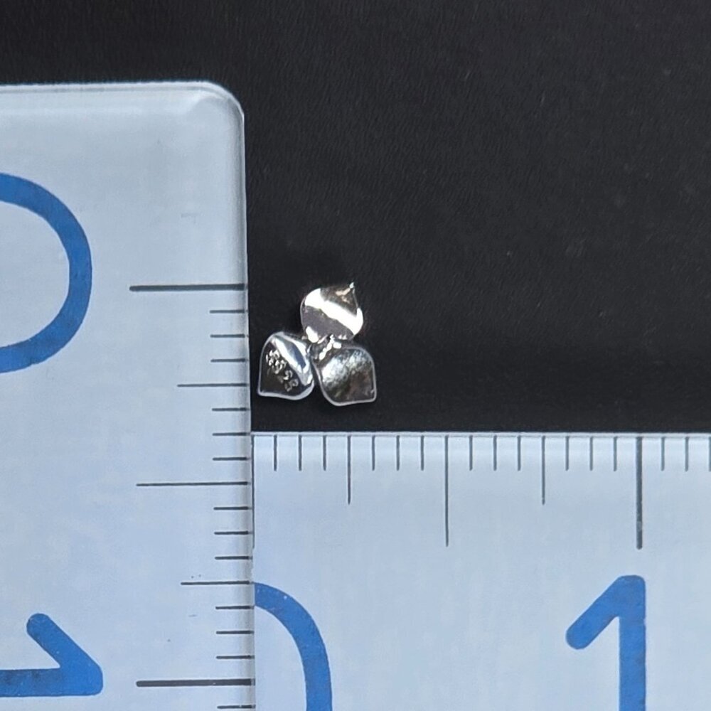 Sterling Silver Purple Enamel Flower Stud Earrings (NWOT) - Picture 6 of 6